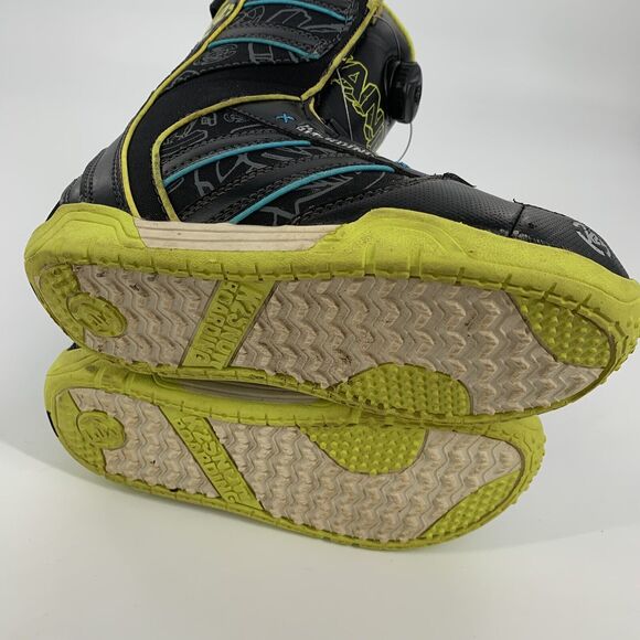 K2 Vandal Snowboard BOA System Boots 4 Mens 5 Womens 35.5 EUR Black Yellow Blue - Picture 7 of 9
